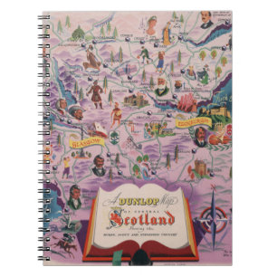 Dunlop Map of Central Scotland Notebook