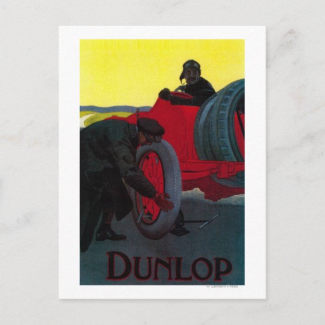 Dunlop Vintage PosterEurope Postcard (Front)
