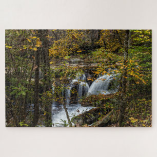 Dunloup Creek Falls West Virginia Jigsaw Puzzle
