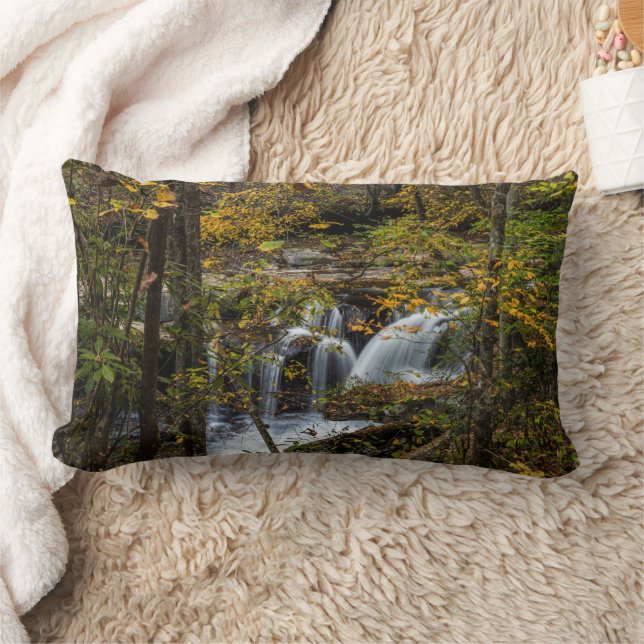 Dunloup Creek Falls | West Virginia Lumbar Pillow (Blanket)