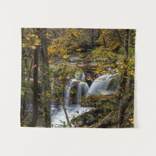 Dunloup Creek Falls | West Virginia Tapestry (Front (Horizontal))