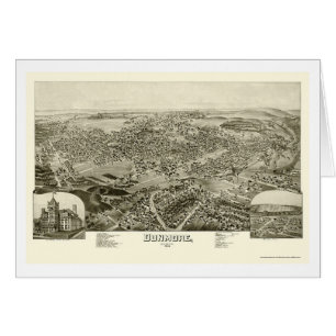 Dunmore, carte panoramique de PA - 1892