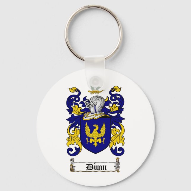 DUNN FAMILY CREST -  DUNN COAT OF ARMS KEYCHAIN (Front)