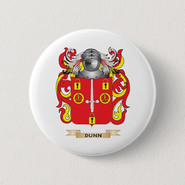 Dunn (Scotland) Coat of Arms 2 Inch Round Button (Front)