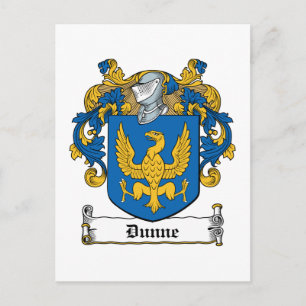 Dunne Family Crest Postcard