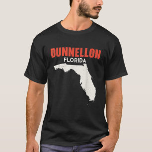 Dunnellon Florida USA State America Travel Floridi T-Shirt