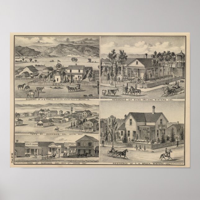 Dunnigan, Winters, Madison farm Poster (Front)