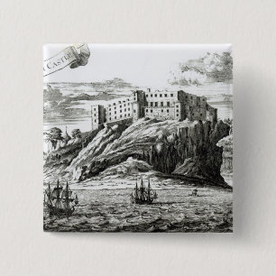 Dunnottar Castle 2 Inch Square Button