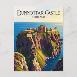 Dunnottar Castle Scotland Postcard