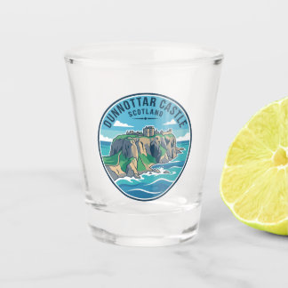 Dunnottar Castle Scotland Shot Glass