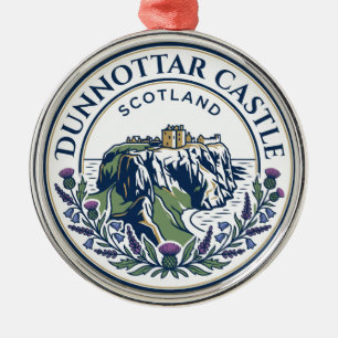 Dunnottar Castle United Kingdom Metal Ornament