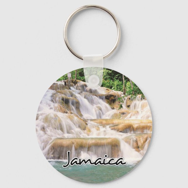 Dunn's River Falls Jamaica closeup Keychain (Front)