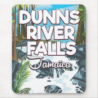 Dunn's River Falls Jamaica travel poster Mouse Pad