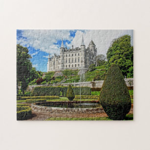 Dunrobin castle architecture photo jigsaw puzzle