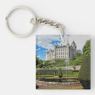 Dunrobin castle architecture photo keychain