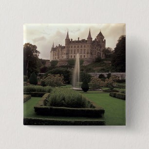 Dunrobin Castle, Scotland 2 Inch Square Button