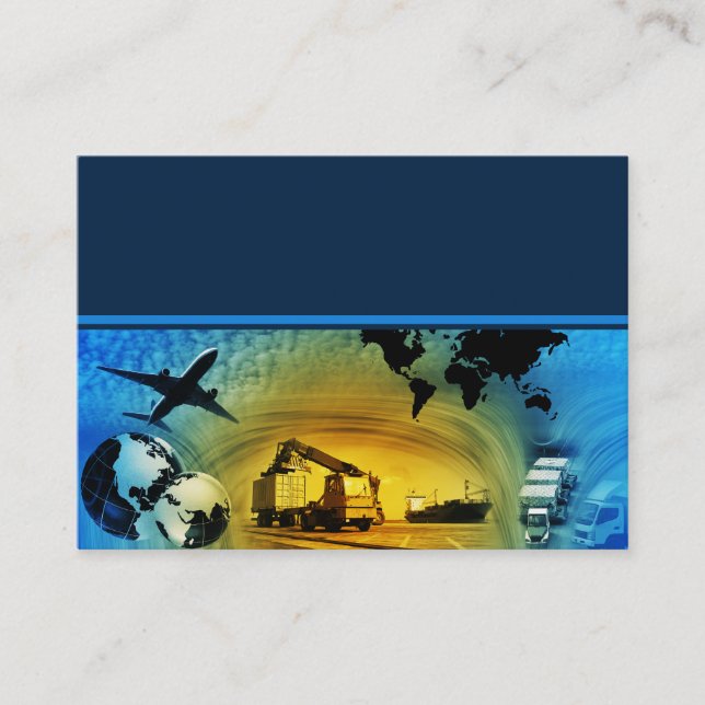 Duo de carte de visite de modèle de logistique de (Devant)