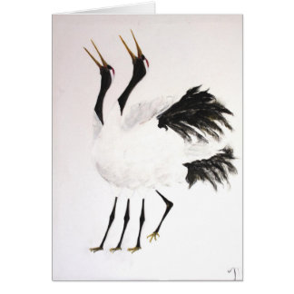 Duo des grues Or-rostrées