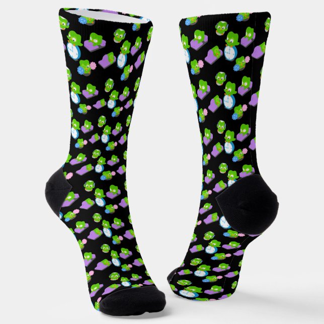 Duo Pattern Crew Socks (Angled)