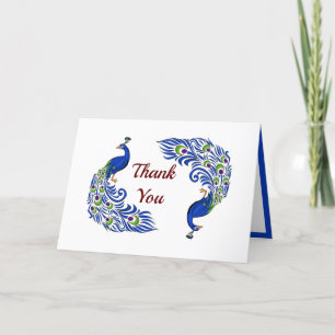 Duo Peacock Plié Merci Cartes