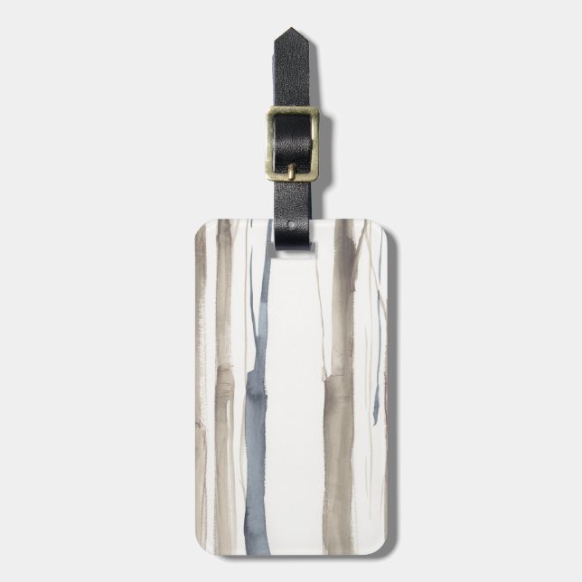 Duo Tone Trees II Luggage Tag (Front Vertical)