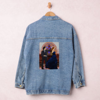Duo twirl Lee Mariie's creative designs Denim Jacket