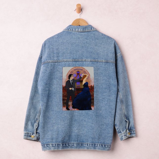 Duo twirl Lee Mariie's creative designs Denim Jacket (Hangar)