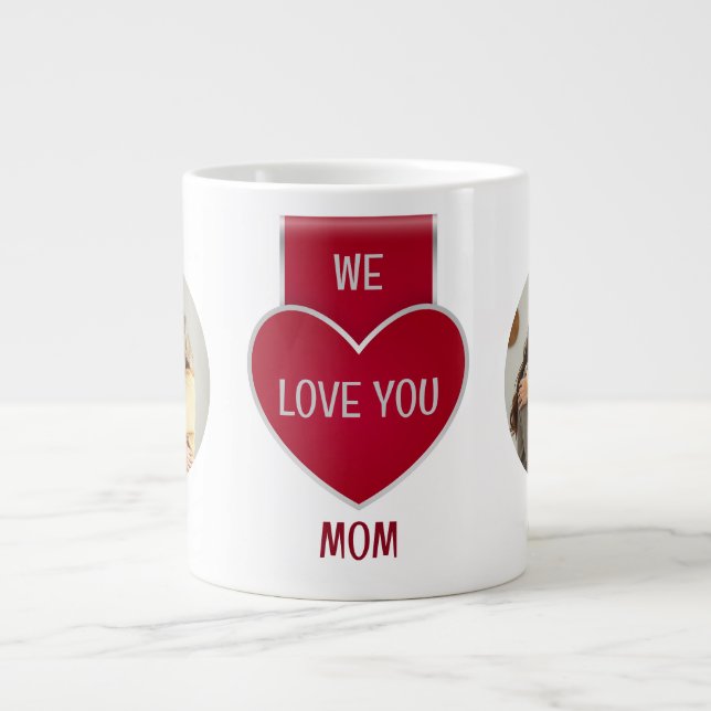 Duo We Love You Mom Jumbo Mug (Front)