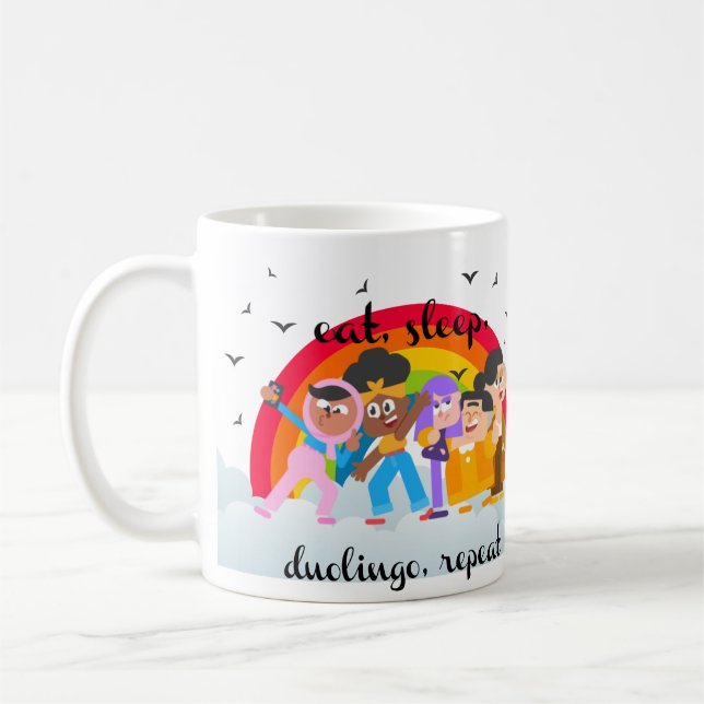 duolingo coffee mug (Left)
