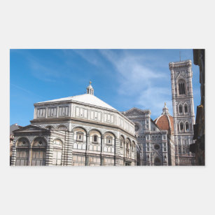 Duomo and Baptistry, Florence rectangular sticker