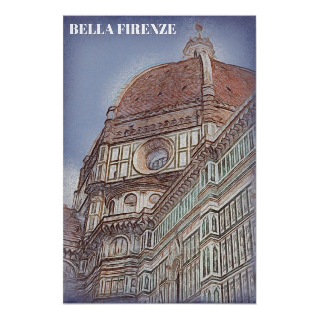 ** DUOMO Church Firenze Florence Italy AP12 Poster (Front)
