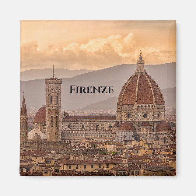 Duomo di Firenze Florence Italy Design Magnet (Front)