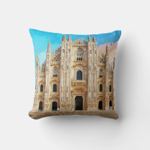 Duomo di Milano Church Milan Italy #2 Throw Pillow