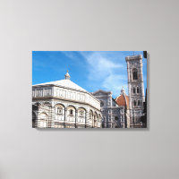 Duomo et Baptistère, impression de toile de Floren