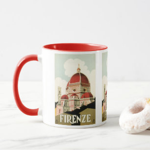 Duomo in Firenze Florence Italy Vintage Travel Art Mug