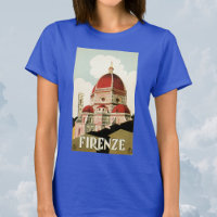 Duomo in Firenze Florence Italy Vintage Travel Art