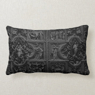 Duomo of Milan (Cathedral) door detail 01 Lumbar Pillow