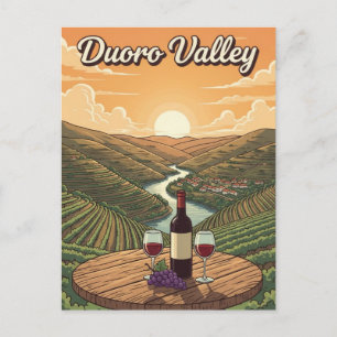 Duoro Valley Portugal Travel Postcard