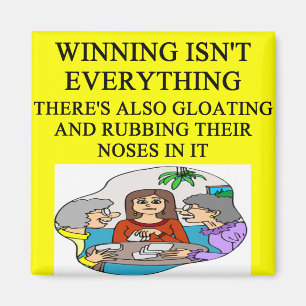 duplicate bridge and game players joke magnet