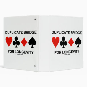 Duplicate Bridge For Longevity Four Card Suits Binder