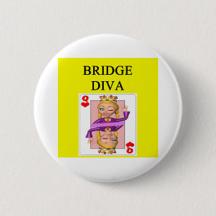 duplicate bridge game player 2 inch round button