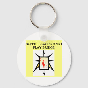 duplicate bridge game player keychain