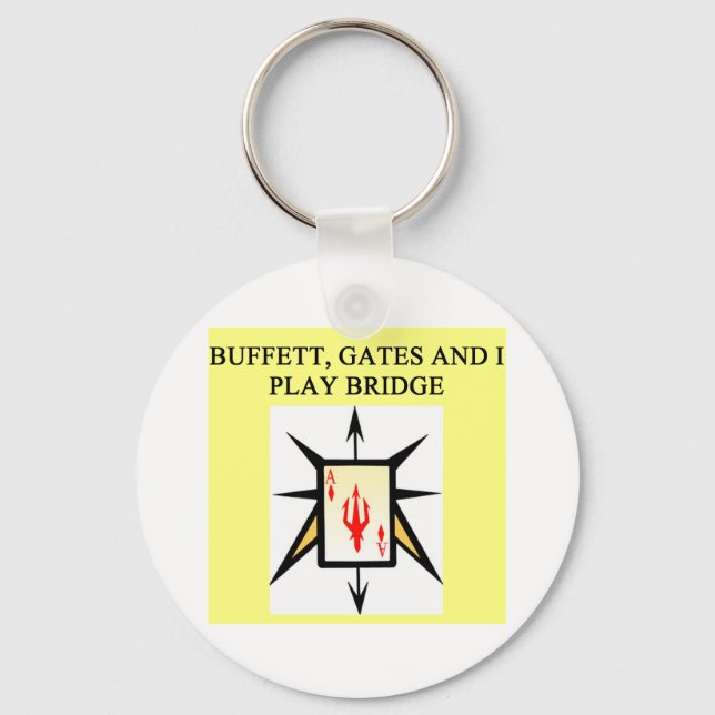 duplicate bridge game player keychain (Front)