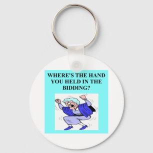 duplicate bridge game player keychain