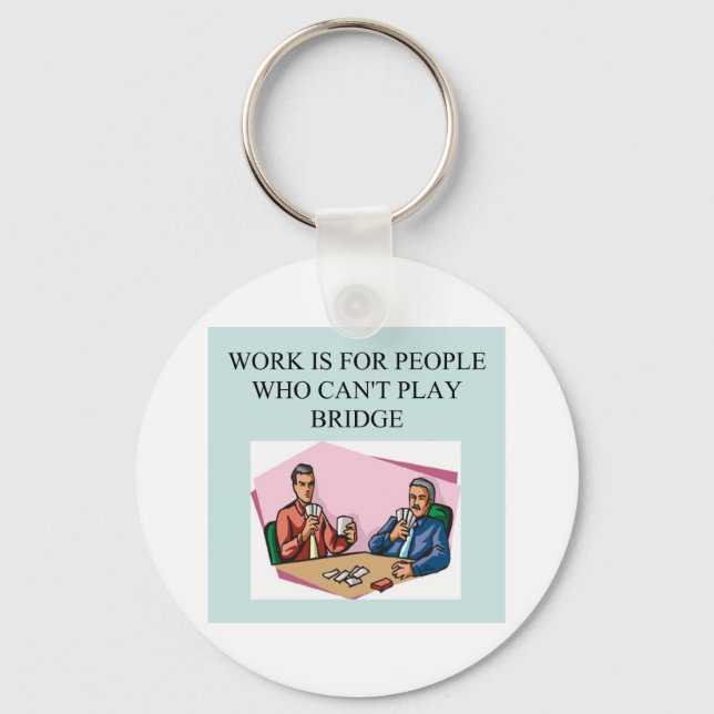 duplicate bridge game player keychain (Front)