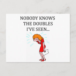 duplicate bridge game player postcard