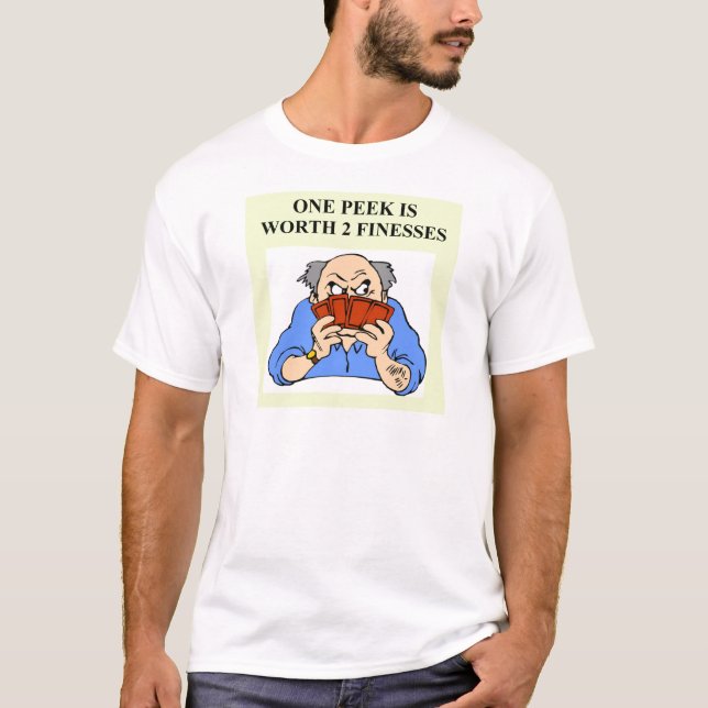 duplicate bridge game player T-Shirt (Front)
