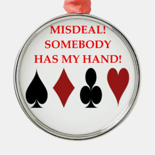 duplicate bridge metal ornament