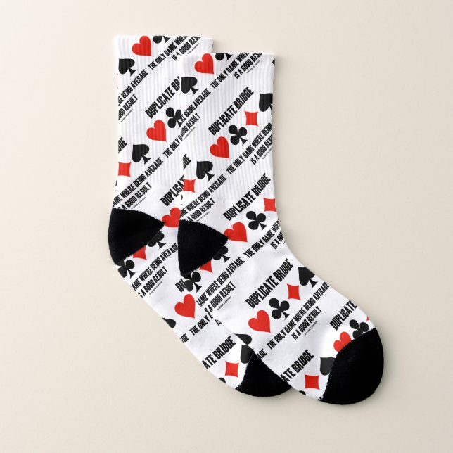 Duplicate Bridge Only Game Where Being Average Socks (Pair)
