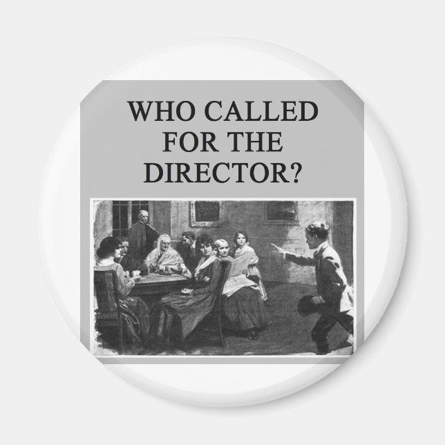 duplicate bridge player design magnet (Front)